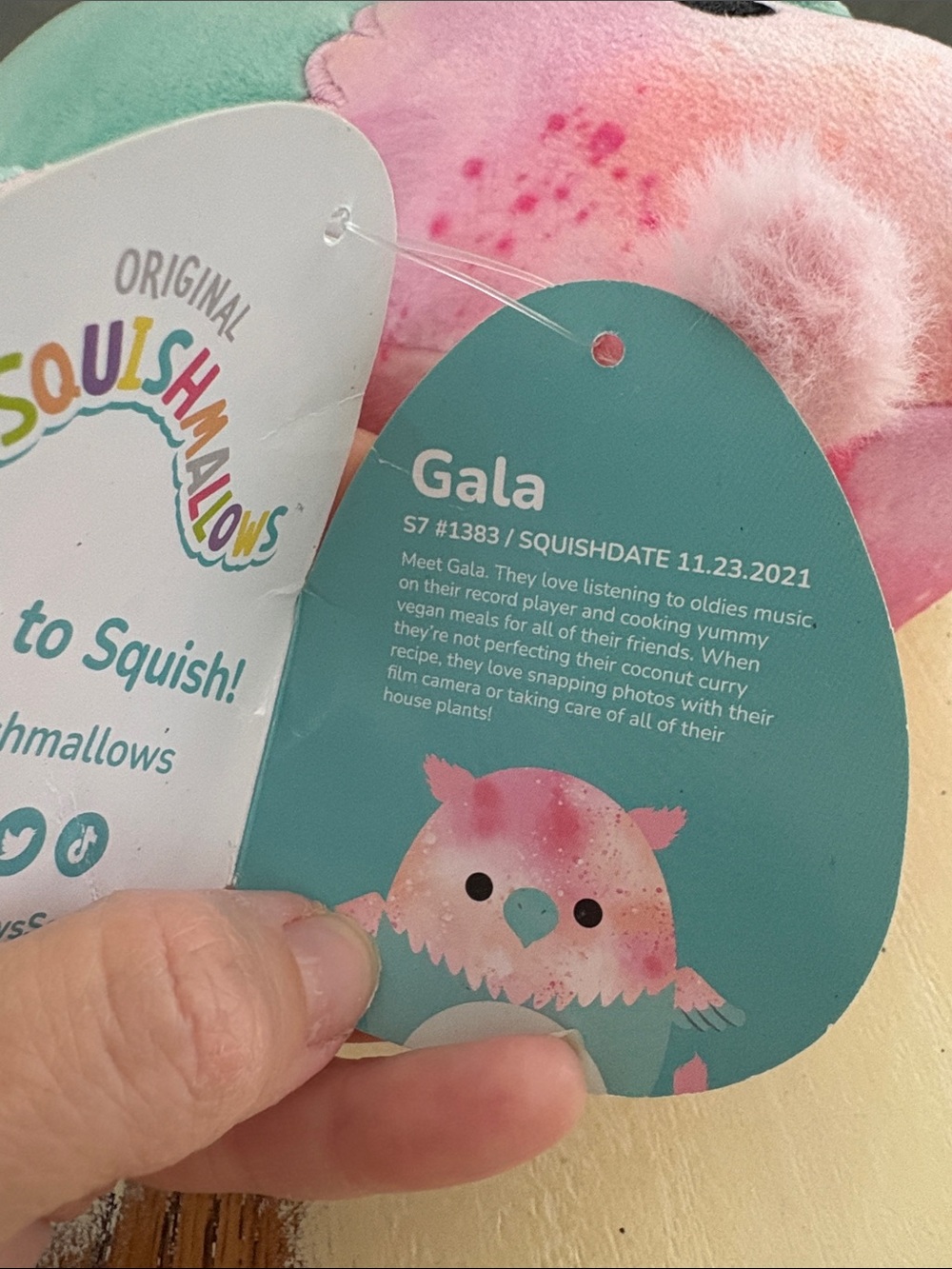 Squishmallows 8" Gala The Griffin Plush Soft Pink & Green Stuffed Animal NEW NWT - Picture 4 of 7
